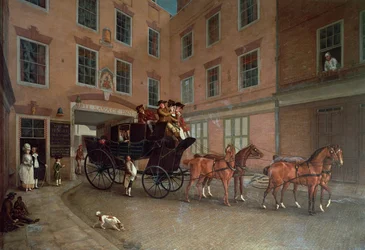 Le départ de la diligence de Southampton